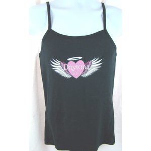 Daytona Angel 2010 SHIRT T-shirt SIZE Biker Wings M - L Motorcycle Black New